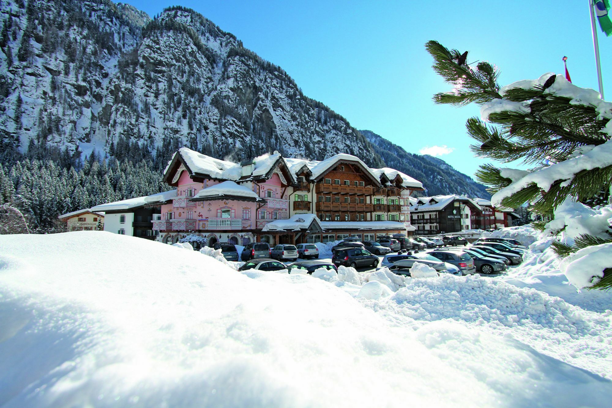 Hotel Soreghes Gran Chalet Campitello di Fassa Exterior foto